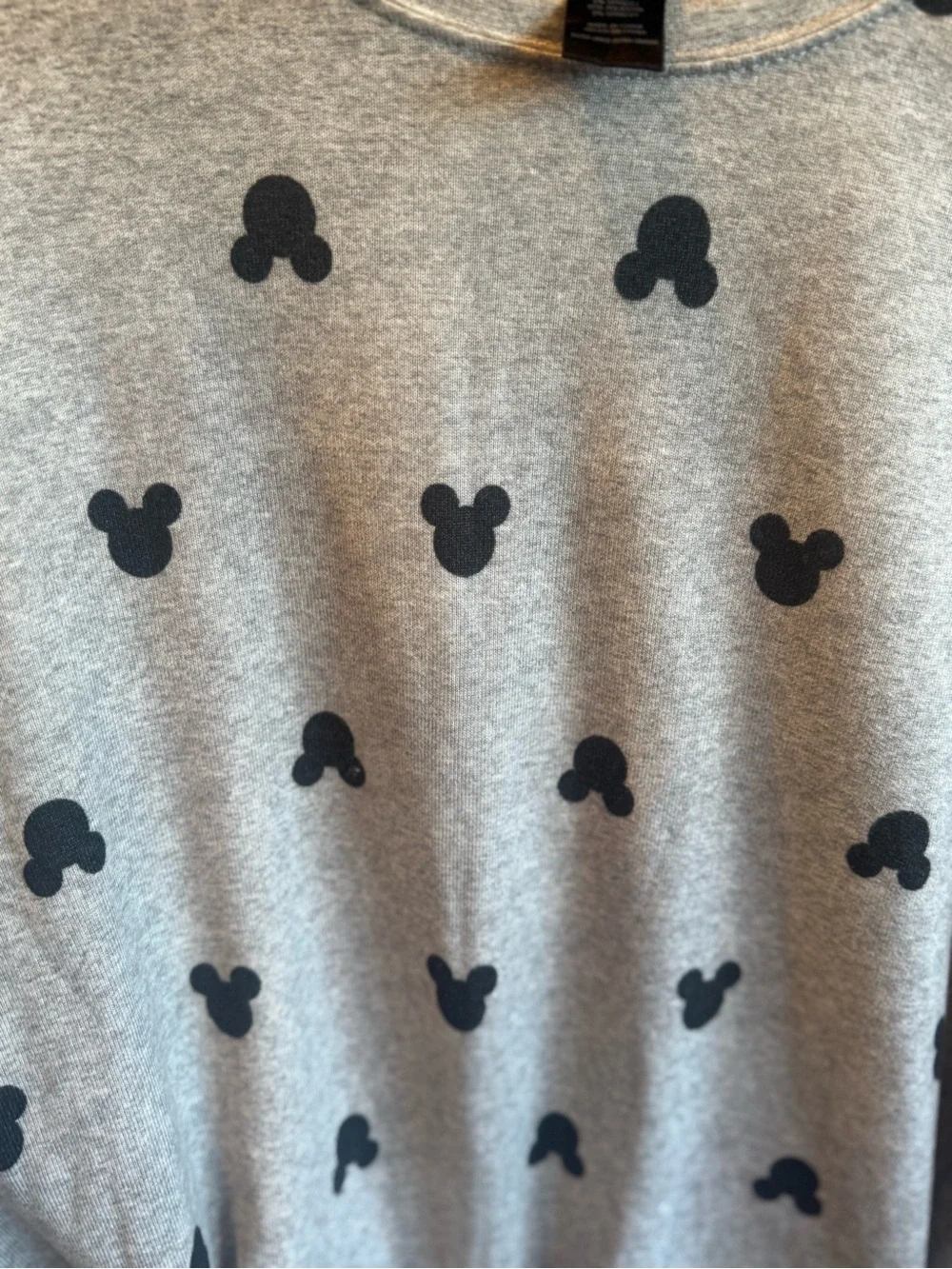 Women’s Disney Gray and Black Mickey Head 2 Piece Lounge Set - Picture 5 of 9